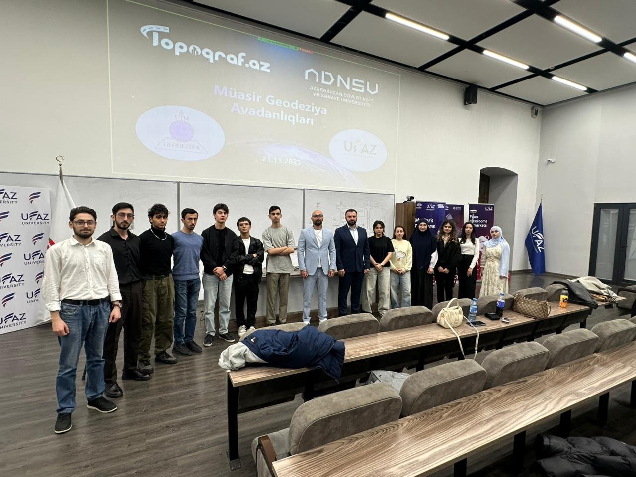 ADNSU və UFAZ-da Topoqraf.az MMC tərəfindən keçirilən “Müasir Geodeziya Avadanlıqları” Seminarı